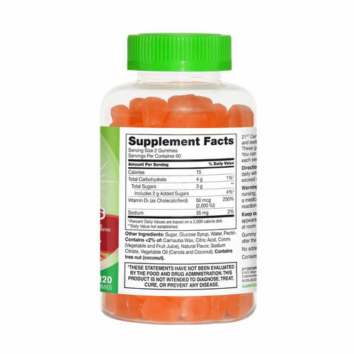 21st Century, Vitajoy Vitamin D, 50mcg, 120 Gummies - Image 2