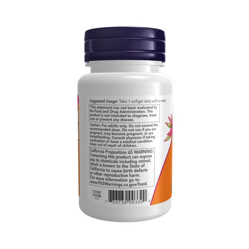 Now Foods, Vitamin A, 100 Sgels - Image 3