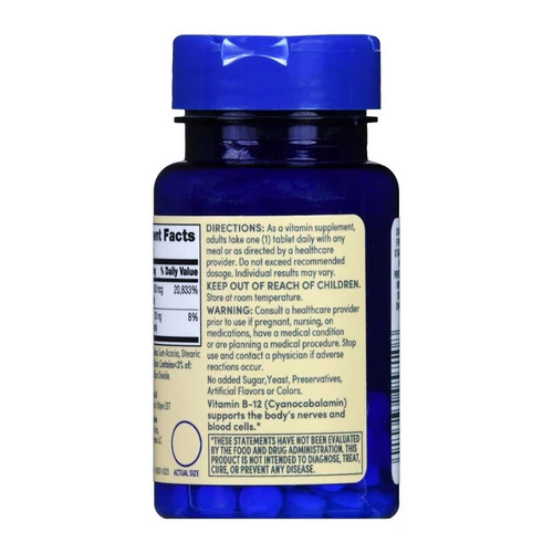 Foster And Thrive, Vitamin B-12, 500 Mcg, 100 Tabs - Image 2