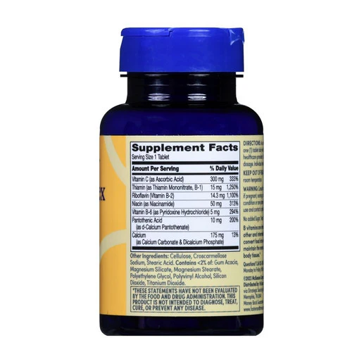Foster And Thrive, Vitamin B-Complex, 100 Tabs - Image 3