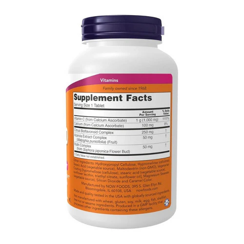 Now Foods, Vitamin C-1000 Complex, 180 Tabs - Image 2