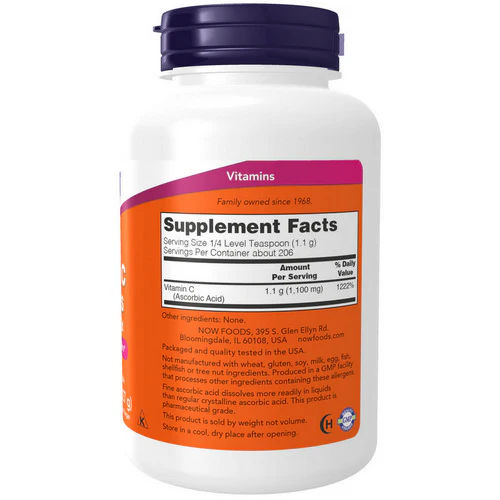 Now Foods, Vitamin C Crystals Powder, 8 OZ - Image 2