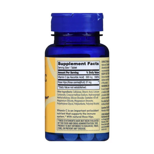 Foster And Thrive, Vitamin C With Rose Hips, 500 Mg, 100 Tabs - Image 3