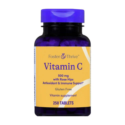 Foster And Thrive, Vitamin C With Rose Hips, 500 Mg, 250 Tabs