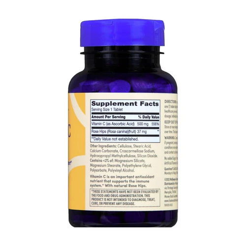 Foster And Thrive, Vitamin C With Rose Hips, 500 Mg, 250 Tabs - Image 3