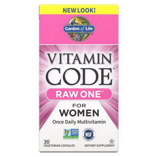 Garden of Life, Vitamin Code RAW One for Women, 30 caps