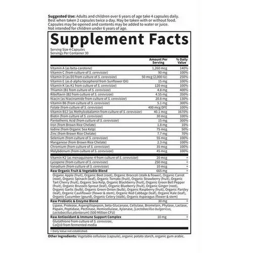 Garden of Life, Vitamin Code, Family Formula 120 Caps - Image 2