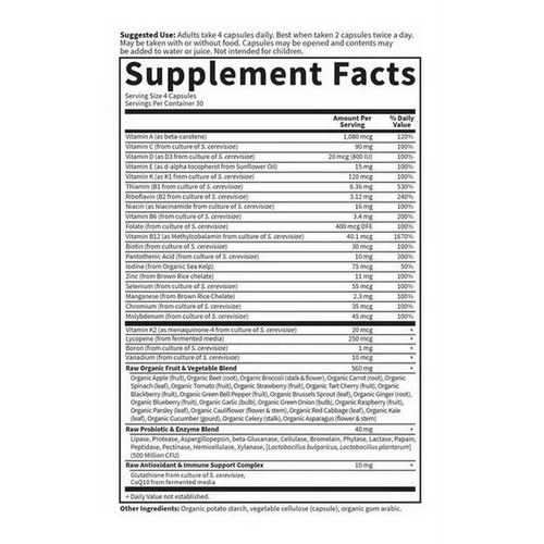 Garden of Life, Vitamin Code, Men's Formula 120 Caps - Image 2