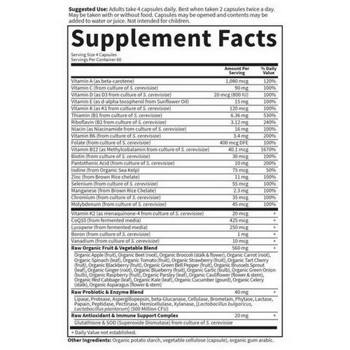 Garden of Life, Vitamin Code, Men's Formula 240 Caps - Image 2