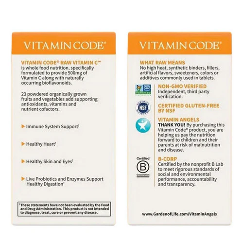 Garden of Life, Vitamin code, Raw Vitamin C 120 vcaps - Image 3