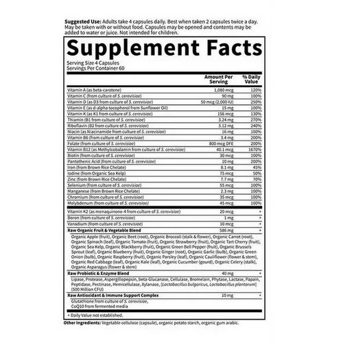 Garden of Life, Vitamin Code, Women's Formula 240 Caps - Image 2