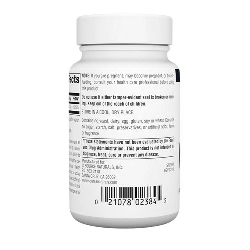 Source Naturals, Vitamin D-3 5000 IU, 200 softgels - Image 3