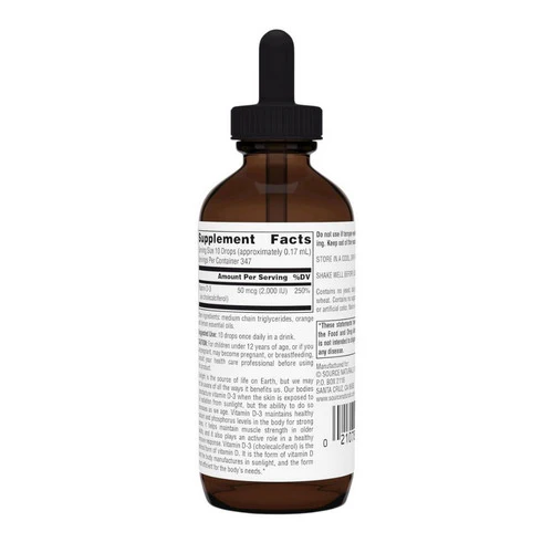 Source Naturals, Vitamin D-3 Liquid, 2 fl oz - Image 2