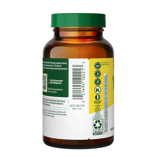 MegaFood, Vitamin D3, 2000 IU, 60 Tabs - Image 2