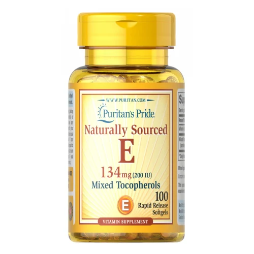 Puritan's Pride, Vitamin E-200 IU Mixed Tocopherols Natural, 100 Softgels