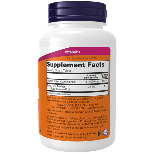 Now Foods, VitaminC-1000, Sustained Release 100 Tabs - Image 2