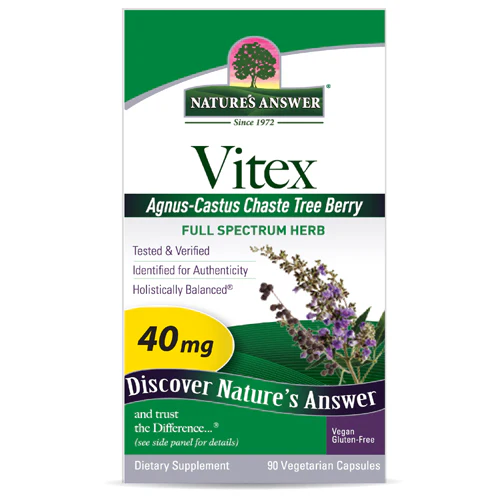Nature's Answer, Vitex Agnus-Castus (Chastetree Berry), 90 Caps - Image 2