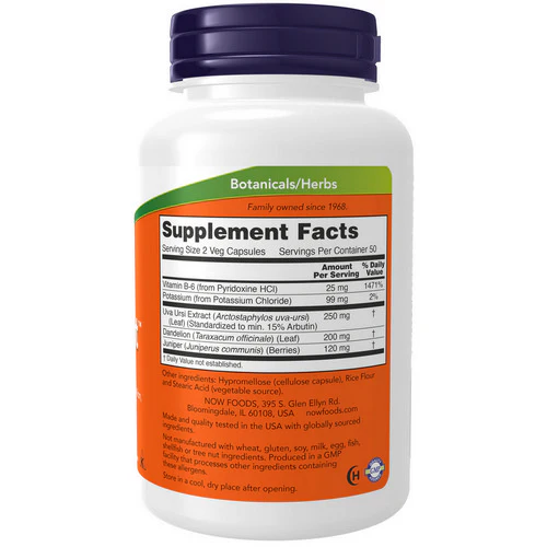 Now Foods, Water Out Herbal Diuretic, 100 Vcaps - Image 2