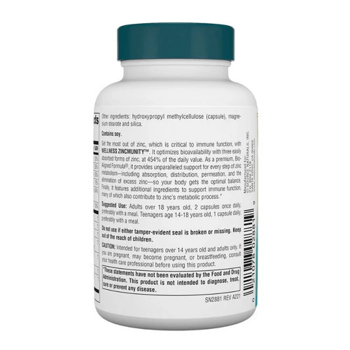 Source Naturals, Wellness ZincMunity, 60 Veg Caps - Image 3
