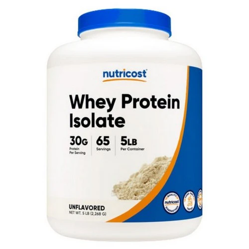 Nutricost, Whey Protein Isolate Powder Strawberry Milkshake, 5 Lbs