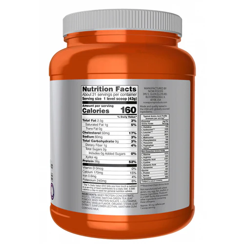 Now Foods, Whey Protein With Matcha Powder, 2 Lbs - Image 2