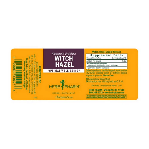 Herb Pharm, Witch Hazel Extract, 1 Oz - Image 2