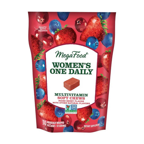 MegaFood, Women's Multivitamin, Mixed Berry, 30 Soft Chews
