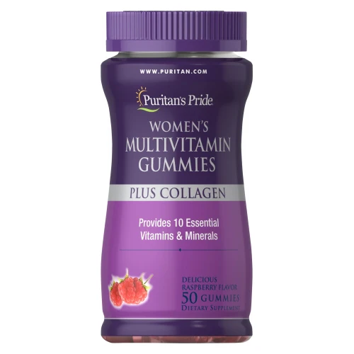 Puritan's Pride, Women's Multivitamin Gummies Plus Collagen, 50 Gummies