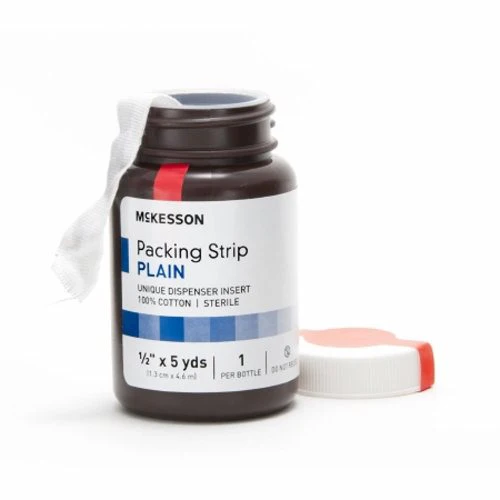 McKesson, Wound Packing Strip Non-Impregnated 1/2 Inch X 5 Yard Sterile Plain, Count of 1