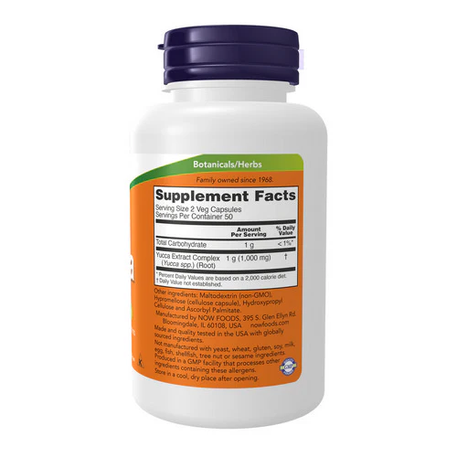 Now Foods, Yucca, 500 mg, 100 Caps - Image 2