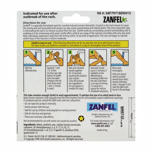 Zanfel, Poison Ivy Oak And Sumac Wash, 1 oz - Image 3