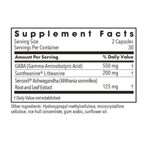Nutricology/ Allergy Research Group, Zen Adapt With Sensoril, 60 Veg Caps - Image 2