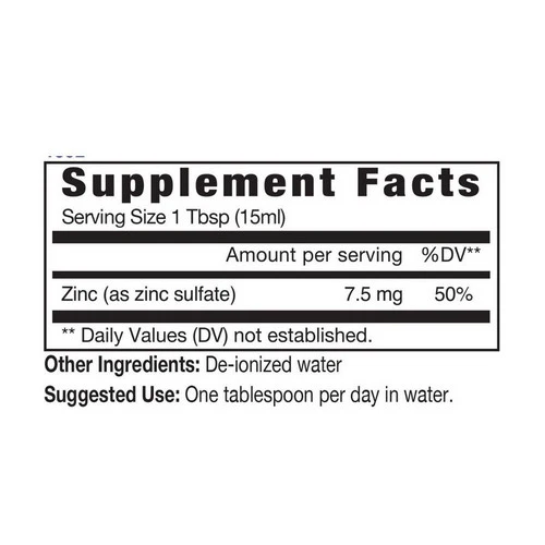 Eidon Ionic Minerals, Zinc, 18 oz - Image 2