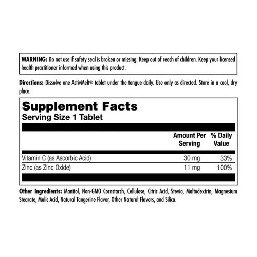 Kal, Zinc + C Tangerine, 11 Mg, 90 Count - Image 2